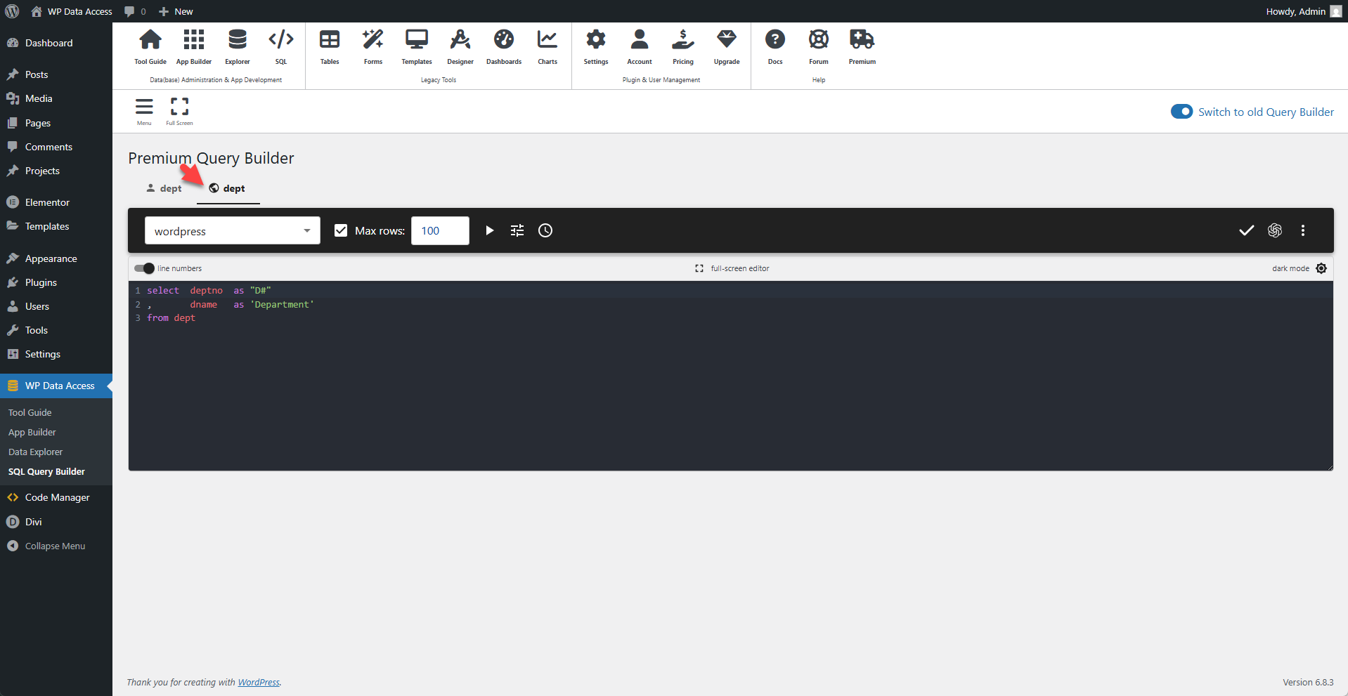 WP Data Access - Global Query