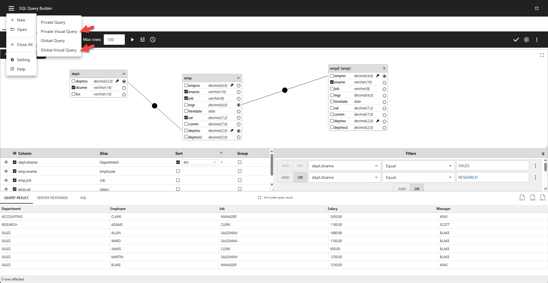 WP Data Access - Visual Query Builder
